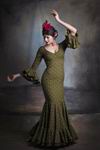 Robe de Flamenca modèle Cañí Caqui. 2022 348.150€ #50115CAÑICQ2022